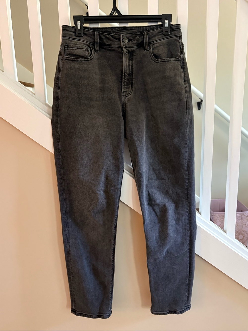American Eagle Mom Jeans - Dark Gray